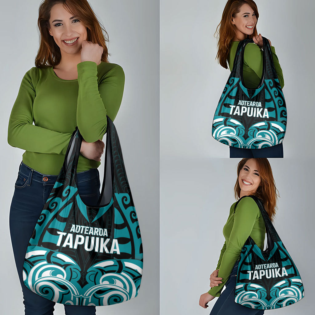 Aotearoa Tapuika Grocery Bag New Zealand Traditional Maori Pattern