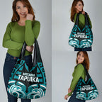 Aotearoa Tapuika Grocery Bag New Zealand Traditional Maori Pattern