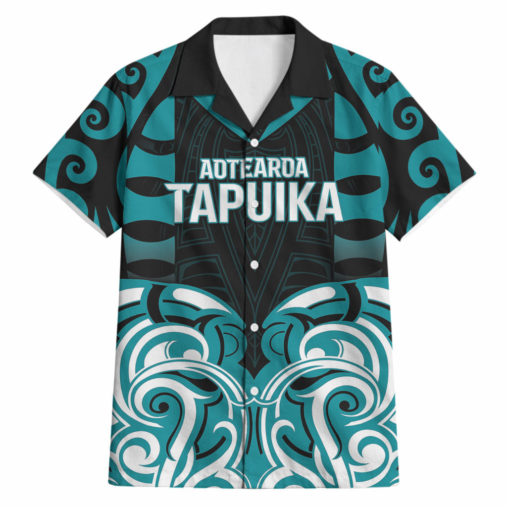Custom Aotearoa Tapuika Hawaiian Shirt New Zealand Traditional Maori Pattern