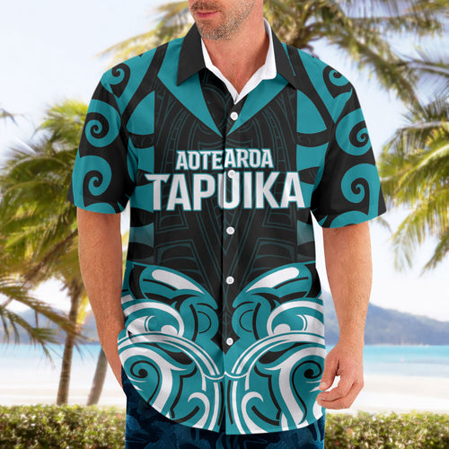 Custom Aotearoa Tapuika Hawaiian Shirt New Zealand Traditional Maori Pattern