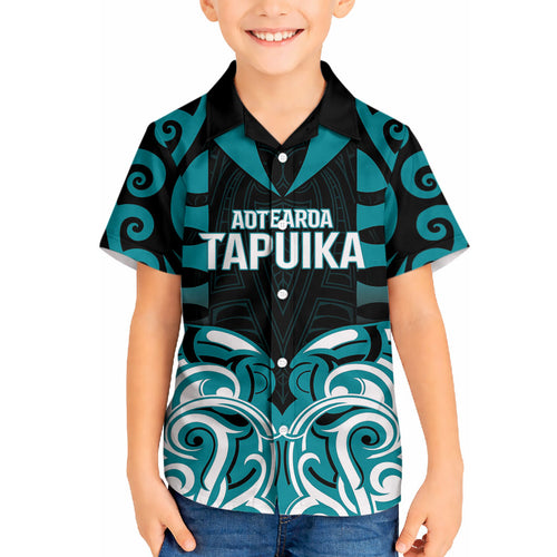 Custom Aotearoa Tapuika Hawaiian Shirt New Zealand Traditional Maori Pattern