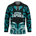 Custom Aotearoa Tapuika Hockey Jersey New Zealand Traditional Maori Pattern