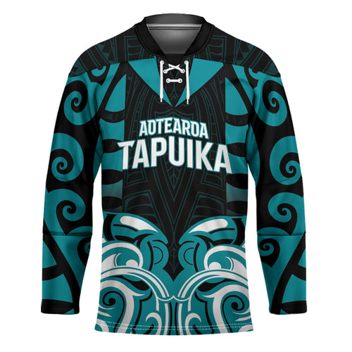 Custom Aotearoa Tapuika Hockey Jersey New Zealand Traditional Maori Pattern