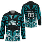 Custom Aotearoa Tapuika Hockey Jersey New Zealand Traditional Maori Pattern