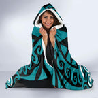 Aotearoa Tapuika Hooded Blanket New Zealand Traditional Maori Pattern