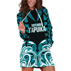 Custom Aotearoa Tapuika Hoodie Dress New Zealand Traditional Maori Pattern