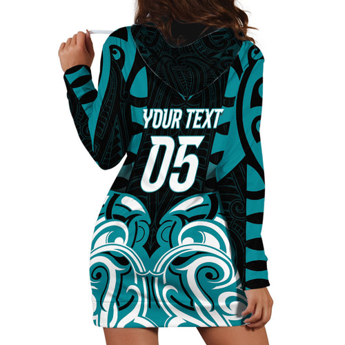 Custom Aotearoa Tapuika Hoodie Dress New Zealand Traditional Maori Pattern