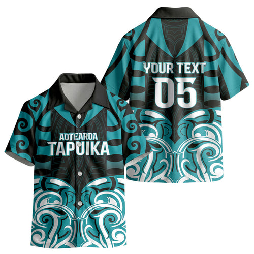Custom Aotearoa Tapuika Kid Hawaiian Shirt New Zealand Traditional Maori Pattern