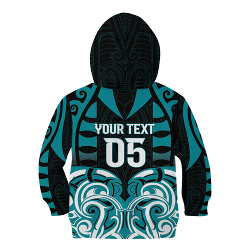 Custom Aotearoa Tapuika Kid Hoodie New Zealand Traditional Maori Pattern