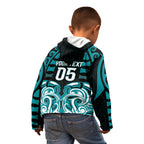 Custom Aotearoa Tapuika Kid Hoodie New Zealand Traditional Maori Pattern