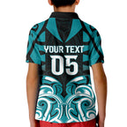Custom Aotearoa Tapuika Kid Polo Shirt New Zealand Traditional Maori Pattern
