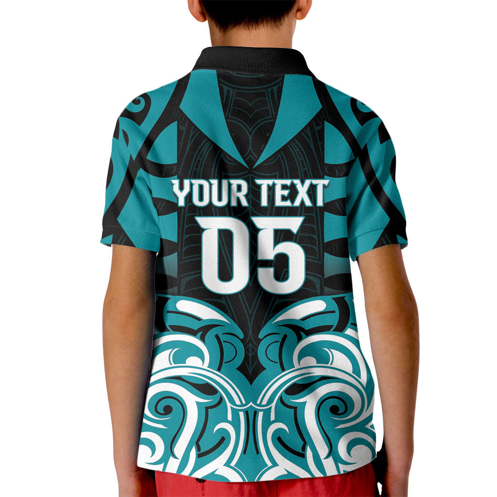 Custom Aotearoa Tapuika Kid Polo Shirt New Zealand Traditional Maori Pattern
