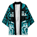 Custom Aotearoa Tapuika Kimono New Zealand Traditional Maori Pattern
