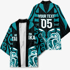Custom Aotearoa Tapuika Kimono New Zealand Traditional Maori Pattern