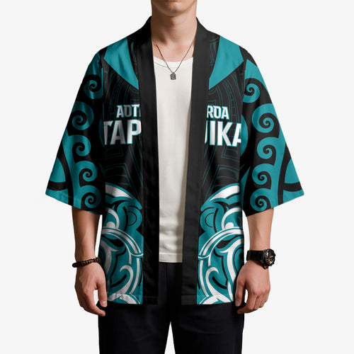Custom Aotearoa Tapuika Kimono New Zealand Traditional Maori Pattern