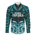 Custom Aotearoa Tapuika Long Sleeve Button Shirt New Zealand Traditional Maori Pattern