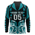 Custom Aotearoa Tapuika Long Sleeve Polo Shirt New Zealand Traditional Maori Pattern