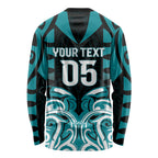 Custom Aotearoa Tapuika Long Sleeve Shirt New Zealand Traditional Maori Pattern