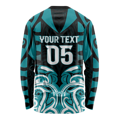 Custom Aotearoa Tapuika Long Sleeve Shirt New Zealand Traditional Maori Pattern