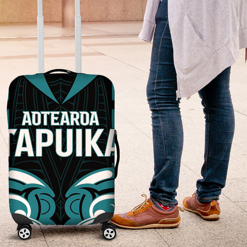 Aotearoa Tapuika Luggage Cover New Zealand Traditional Maori Pattern