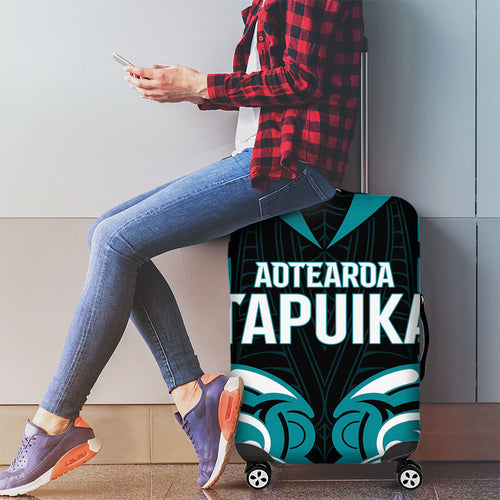 Aotearoa Tapuika Luggage Cover New Zealand Traditional Maori Pattern