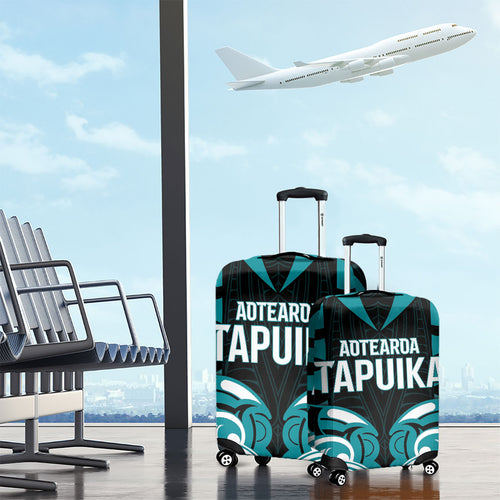 Aotearoa Tapuika Luggage Cover New Zealand Traditional Maori Pattern
