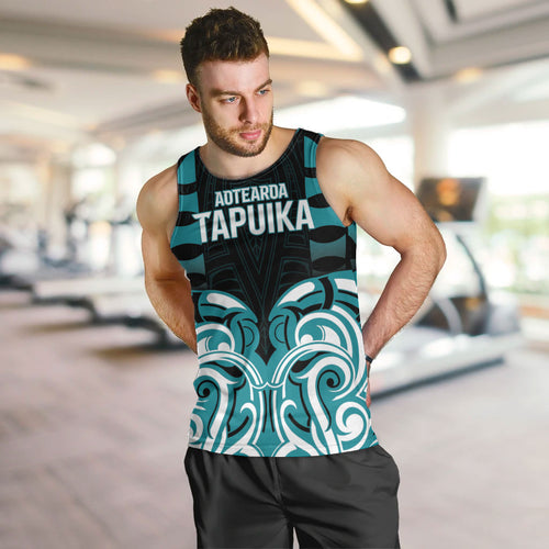Custom Aotearoa Tapuika Men Tank Top New Zealand Traditional Maori Pattern