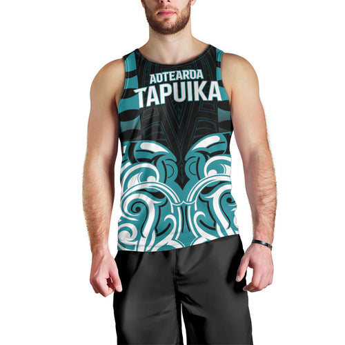 Custom Aotearoa Tapuika Men Tank Top New Zealand Traditional Maori Pattern