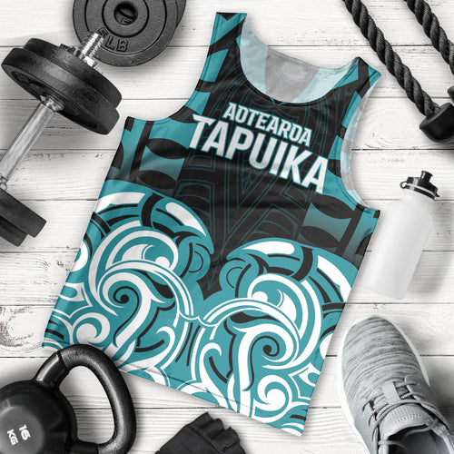 Custom Aotearoa Tapuika Men Tank Top New Zealand Traditional Maori Pattern