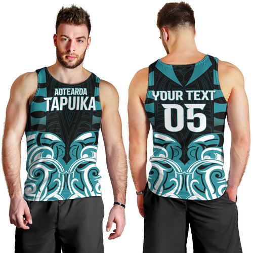 Custom Aotearoa Tapuika Men Tank Top New Zealand Traditional Maori Pattern