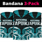 Aotearoa Tapuika Neck Gaiter New Zealand Traditional Maori Pattern