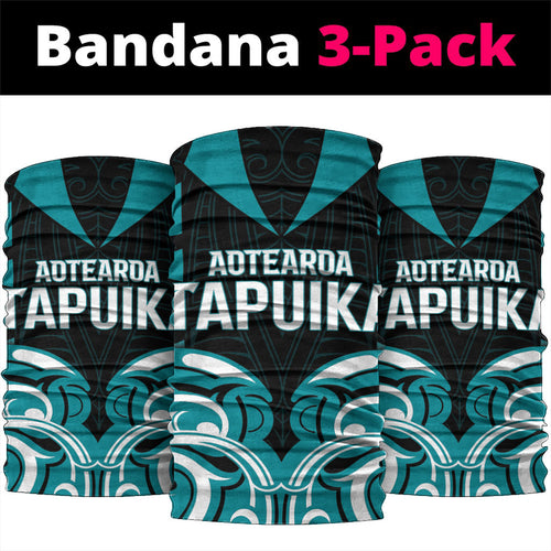 Aotearoa Tapuika Neck Gaiter New Zealand Traditional Maori Pattern