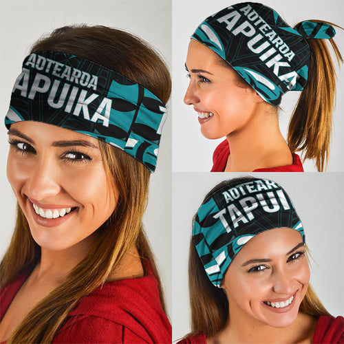 Aotearoa Tapuika Neck Gaiter New Zealand Traditional Maori Pattern