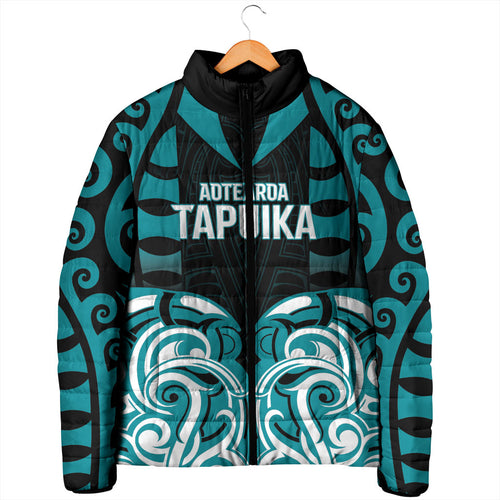 Custom Aotearoa Tapuika Padded Jacket New Zealand Traditional Maori Pattern
