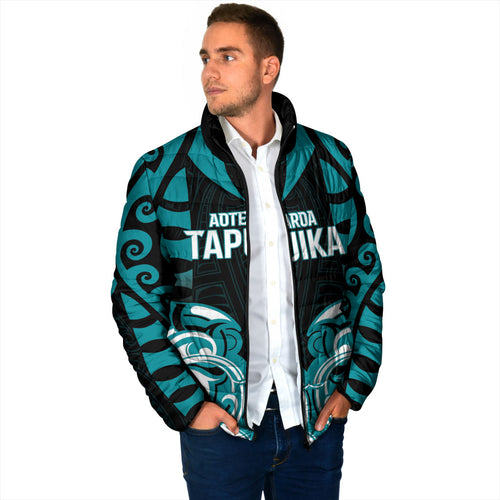 Custom Aotearoa Tapuika Padded Jacket New Zealand Traditional Maori Pattern