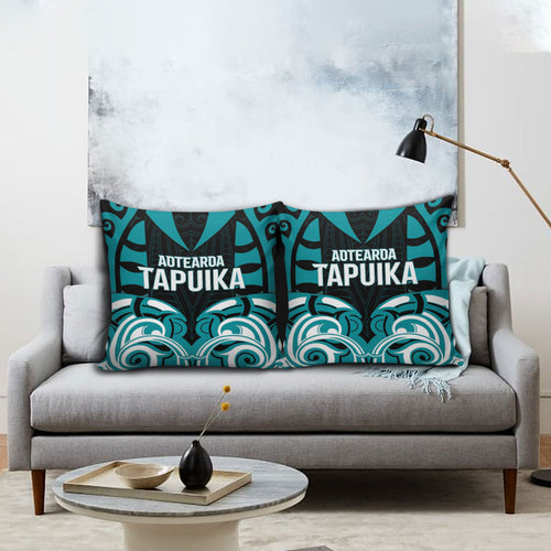 Aotearoa Tapuika Pillow Cover New Zealand Traditional Maori Pattern