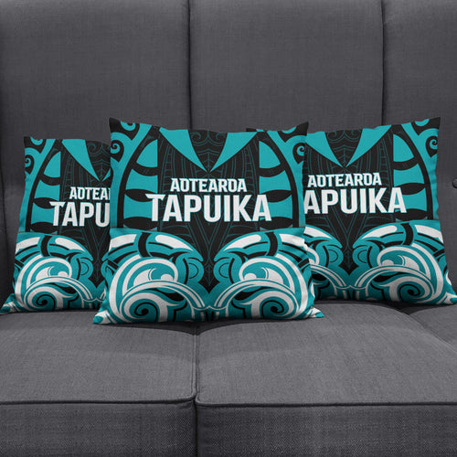 Aotearoa Tapuika Pillow Cover New Zealand Traditional Maori Pattern