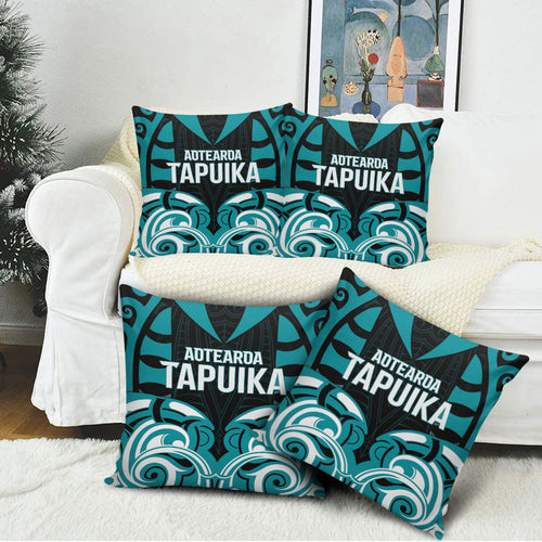 Aotearoa Tapuika Pillow Cover New Zealand Traditional Maori Pattern