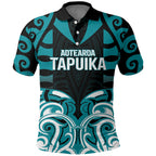 Custom Aotearoa Tapuika Polo Shirt New Zealand Traditional Maori Pattern