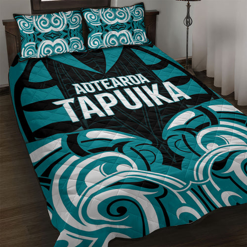 Aotearoa Tapuika Quilt Bed Set New Zealand Traditional Maori Pattern