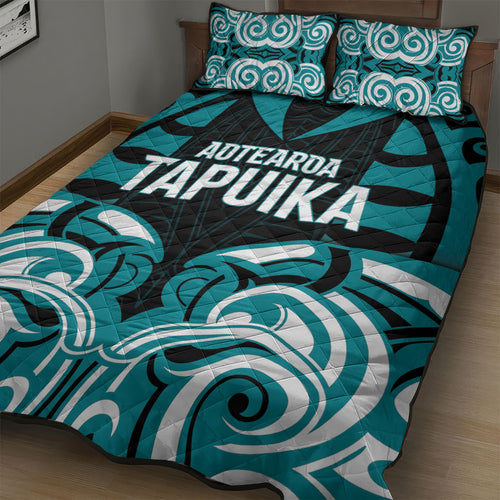 Aotearoa Tapuika Quilt Bed Set New Zealand Traditional Maori Pattern