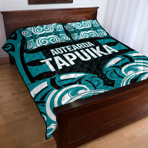 Aotearoa Tapuika Quilt Bed Set New Zealand Traditional Maori Pattern