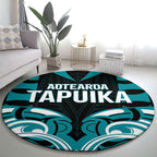Aotearoa Tapuika Round Carpet New Zealand Traditional Maori Pattern