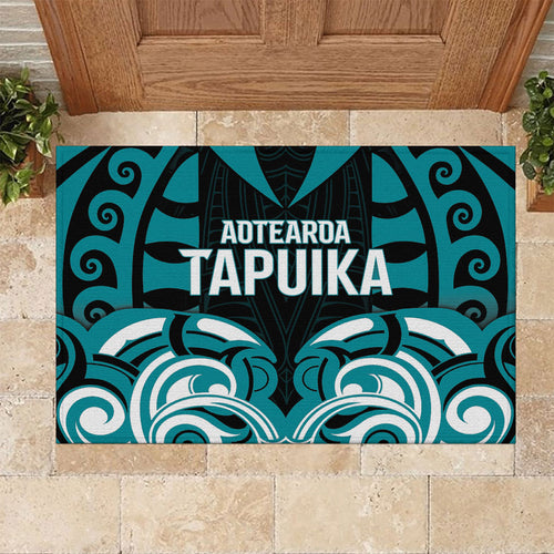 Aotearoa Tapuika Rubber Doormat New Zealand Traditional Maori Pattern