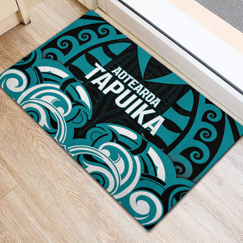 Aotearoa Tapuika Rubber Doormat New Zealand Traditional Maori Pattern