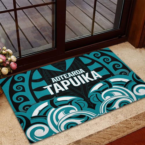 Aotearoa Tapuika Rubber Doormat New Zealand Traditional Maori Pattern