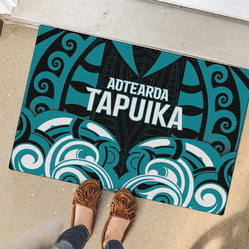 Aotearoa Tapuika Rubber Doormat New Zealand Traditional Maori Pattern