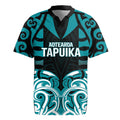 Custom Aotearoa Tapuika Rugby Jersey New Zealand Traditional Maori Pattern