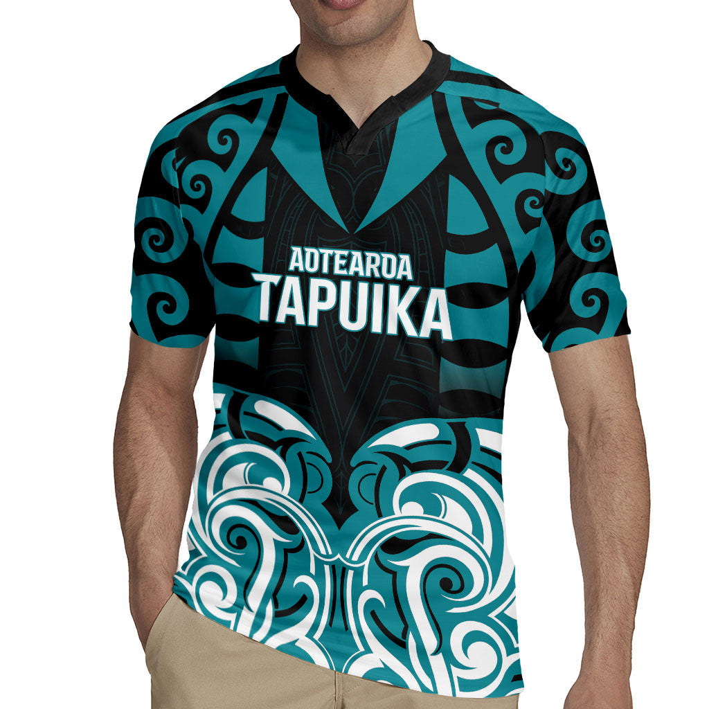 Custom Aotearoa Tapuika Rugby Jersey New Zealand Traditional Maori Pattern