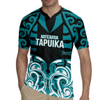 Custom Aotearoa Tapuika Rugby Jersey New Zealand Traditional Maori Pattern